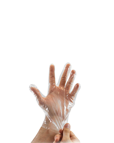 Γάντια πλαστικά μιας χρήσης HDPE σακουλάκι 100τμχ