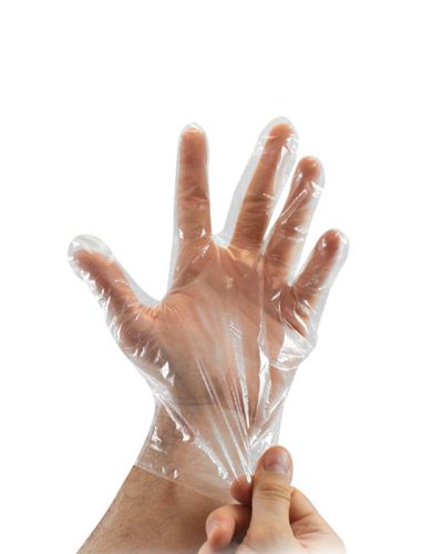 Γάντια πλαστικά μιας χρήσης HDPE σακουλάκι 100τμχ