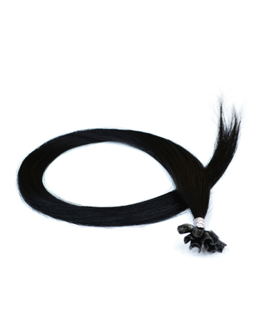 Hair extensions ίσιο 50cm Χρώμα-1 μαύρο