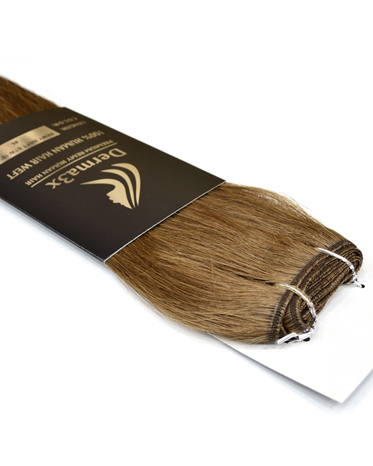 Τρέσες μαλλιών φυσική ΙΣΙΟ 53-55cm Χρώμα-6 ξανθό σκούρο