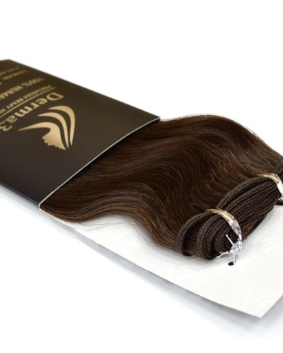 Τρέσα φυσικά μαλλιά ΣΠΑΣΤΑ 53-55cm Χρώμα-2 καστανό