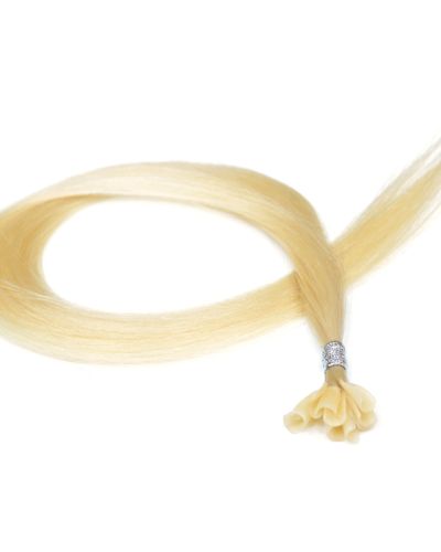 Εξτένσιον μαλλιών ίσιο 50cm Χρώμα-60 ξανθό πολύ ανοιχτό